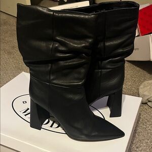 Vince Camuto Black Heeled Boots for Women